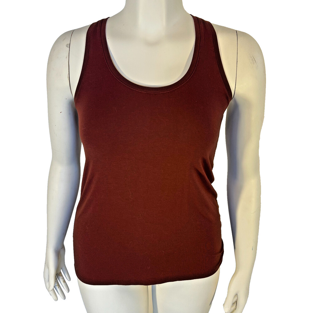 Vince Tank Top Womens XS Brown Scoop Neck Swing Hem Sleeveless